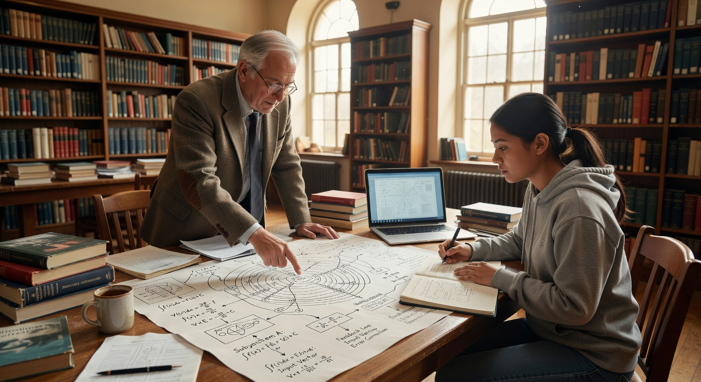 Mentor guiando a un estudiante